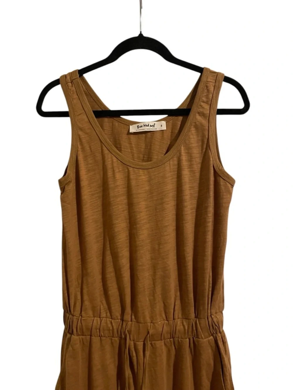 Three Bird Nest Brown Two-Piece Lounge Set Cotton Robe Jumpsuit NWT Size Small